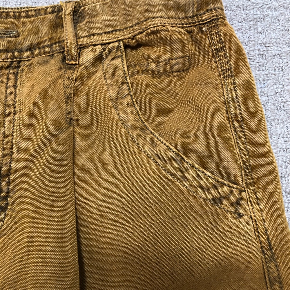 Free People Mustard Brown High-Waist Pants - Picture 4 of 8